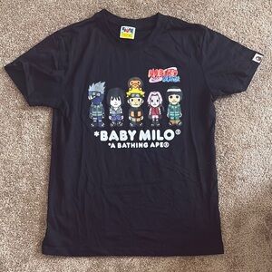 Kids Black Bape X Naruto T-shirt
